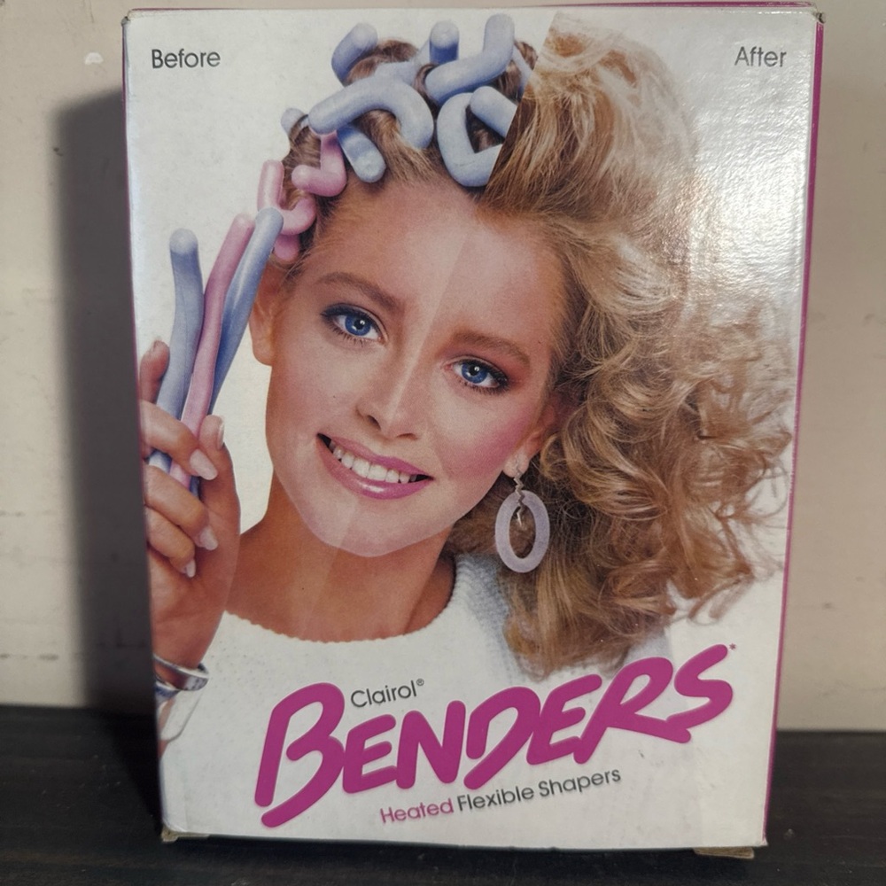 Clairol Benders Heated Flexible Shapers VTG Hot Rollers Curler TESTED & Working